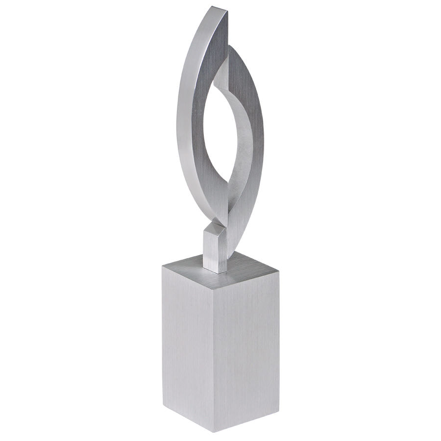 Стела "Flame" в подарочной упаковке, серебристый-0