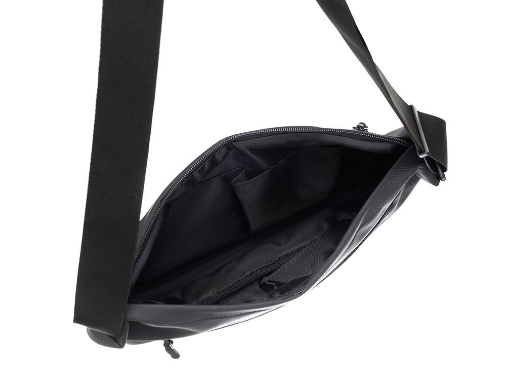 Сумка через плечо TORBER НОВА, черный, нейлон/полиэстер, 33 х 6 х 20 см-4
