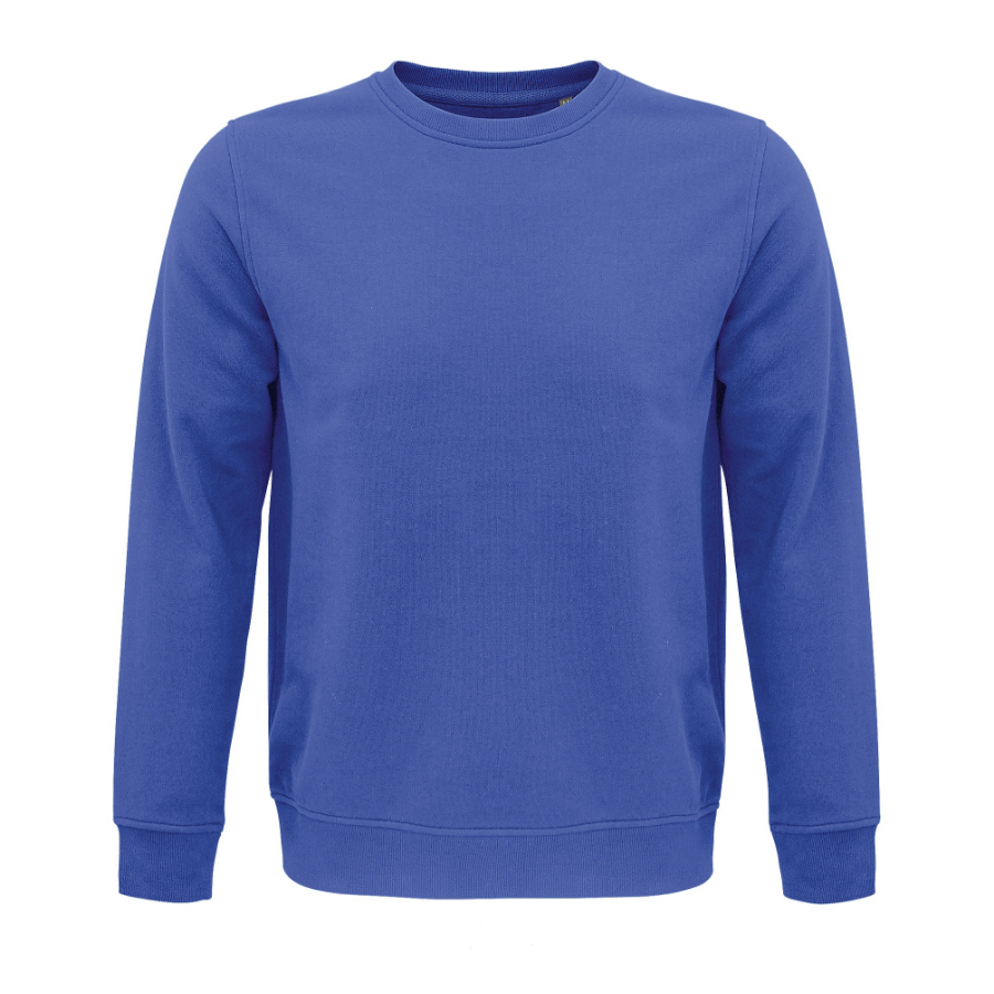 Толстовка свитшот унисекс COMET 280 из органического хлопка, синий-0