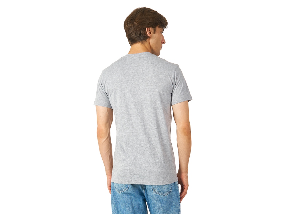 Футболка Heavy Super Club мужская с V-образным вырезом, серый меланж-2