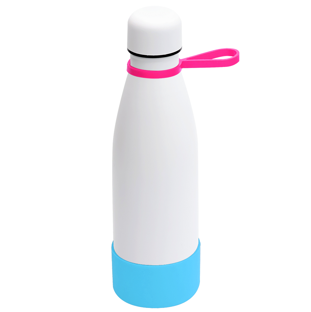 Термобутылка герметичная вакуумная Olivia To Go, Белый/розовый/бирюзовый-0