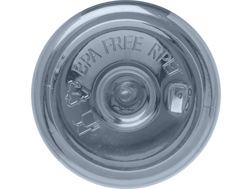 Бутылка для воды Sky/Скай из переработанной пластмассы объемом 650 мл - Серо-синий-3