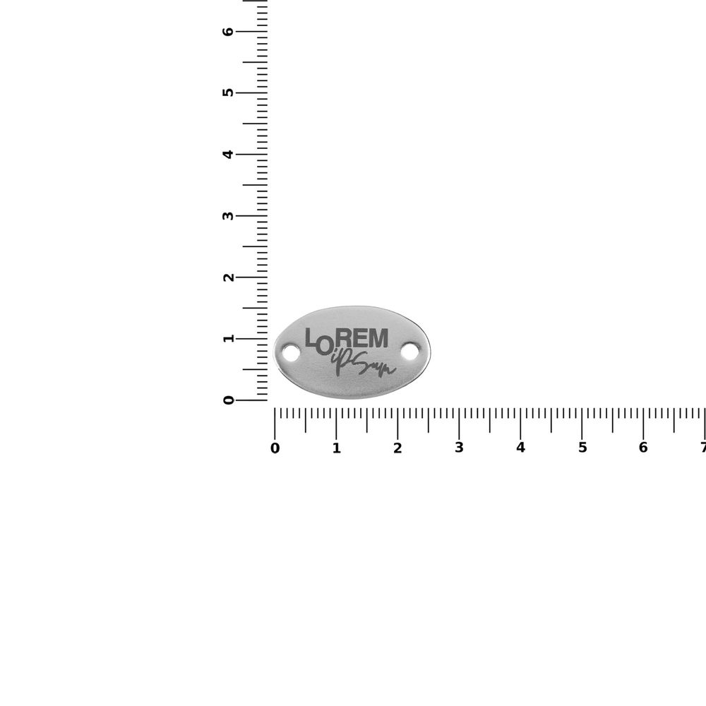 Шильдик металлический Alfa Oval, серебристый-1