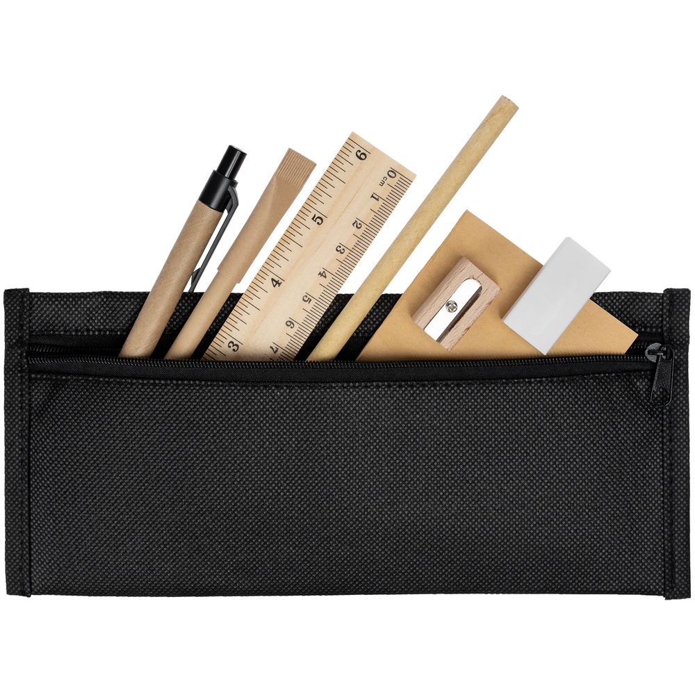 Канцелярский набор Scribe, с блокнотом, черный-1