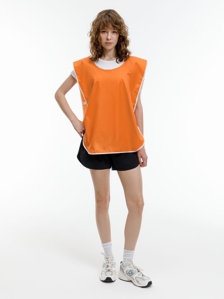 Манишка Member, оранжевая с белым-2