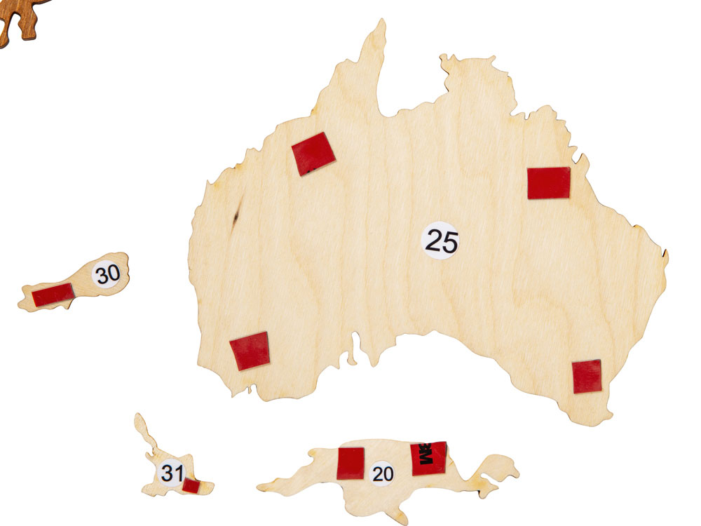 Интерьерная карта мира World-10