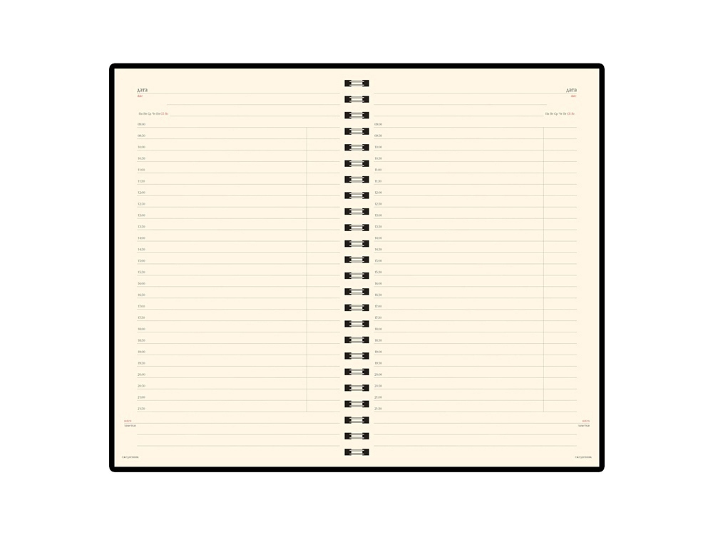 Ежедневник А5 недатированный Milano, темно-синий-1