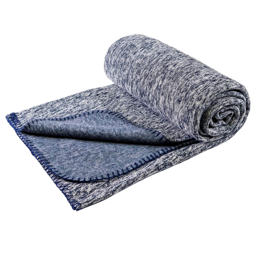 Плед YELIX, 120*160 см, флис 280 гр/м2, синий, белый-4