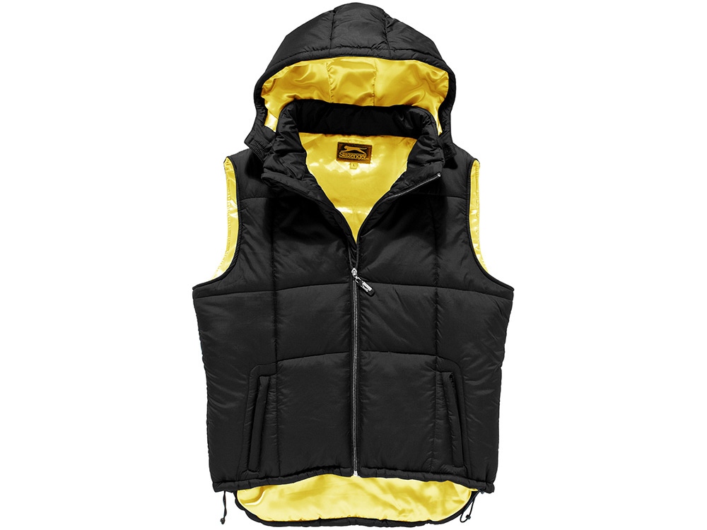 Жилет мужской, Slazenger, черный/золотисто-желтый-1