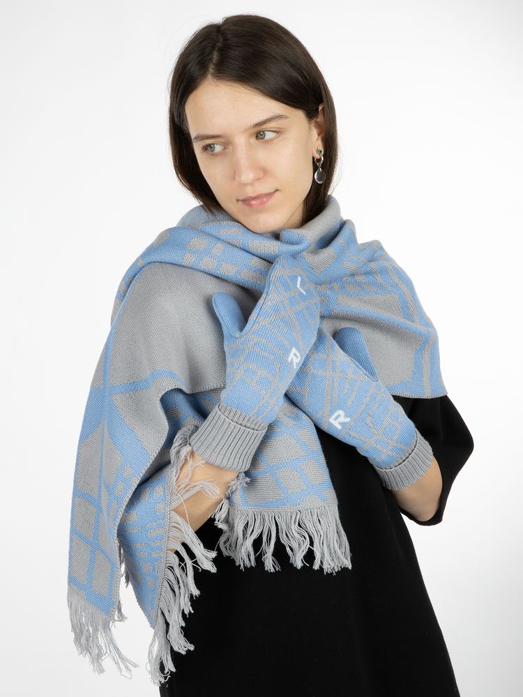 Палантин с бахромой на заказ Rinn Fint, полушерсть-4