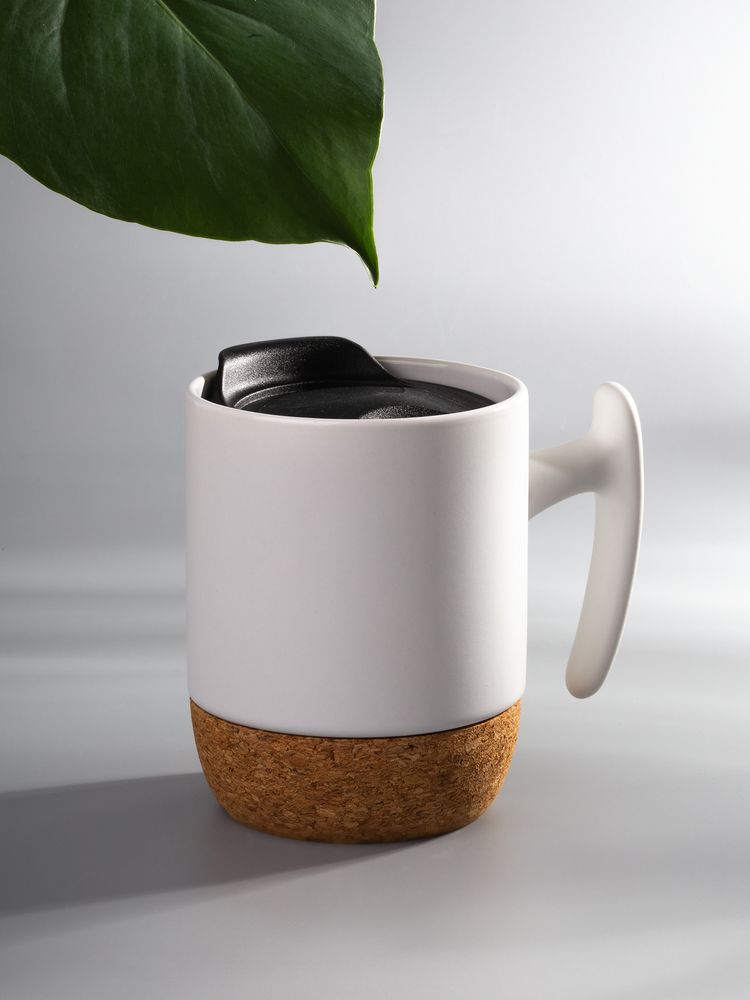 Кружка Corky Grip, белая-5