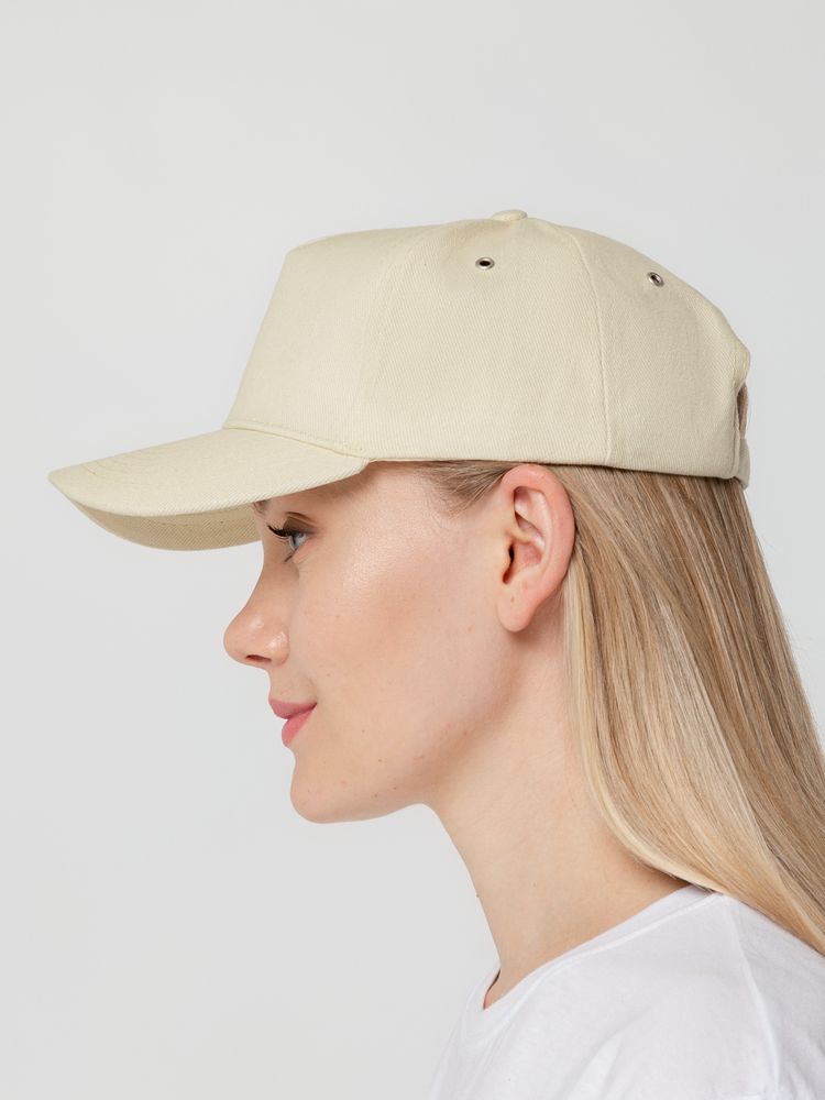 Бейсболка Standard, бежевая-4