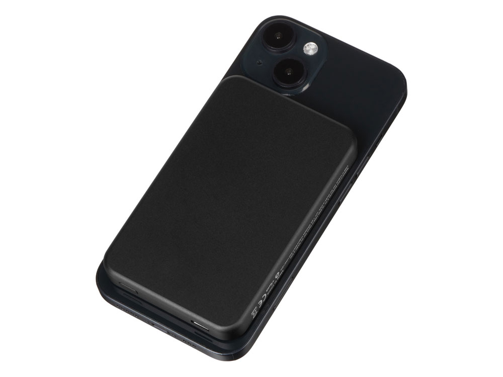 Магнитный беспроводной внешний аккумулятор Razor, 5000 mAh, металл, черный-5