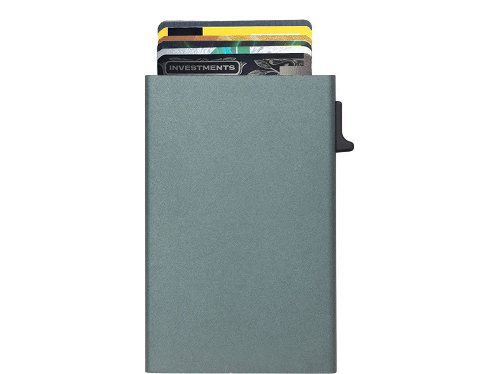 Картхолдер Florence с RFID- защитой из алюминия, цвет оружейной стали-2