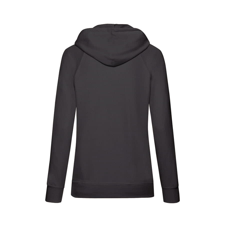 Толстовка женская без начеса LIGHTWEIGH HOODED SWEAT 240, черный-4