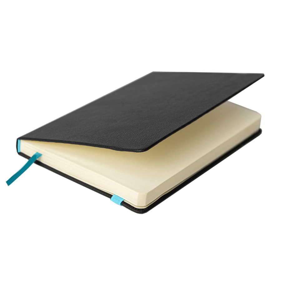 Ежедневник недатированный Ray, формат А5, в клетку, тёмно-серый, голубой-7