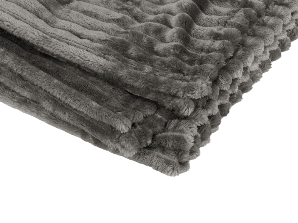 Плед Wave флисовый, серый-5