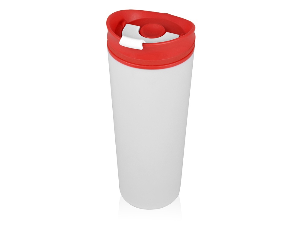 Термокружка Brite 500мл, белый/красный-0