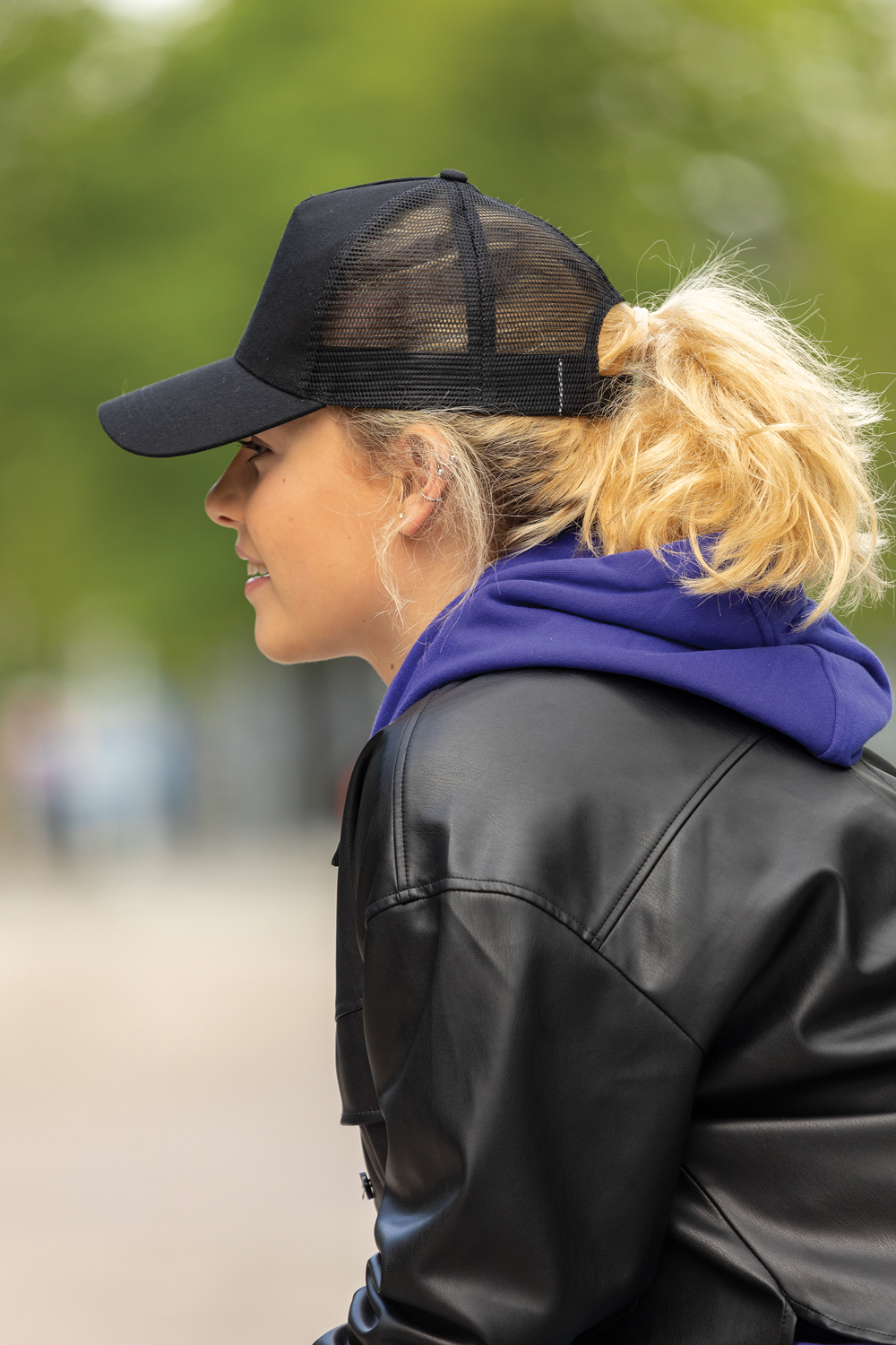 Бейсболка Impact c сеткой из переработанного хлопка AWARE™, 5 клиньев, 190 г-11