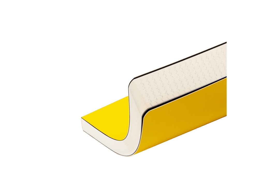 Ежедневник А5 недатированный Megapolis Velvet Flex, желтый-2