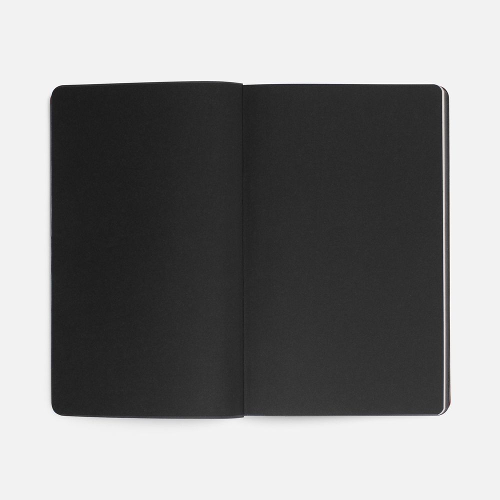 Ежедневник Trait, недатированный, черный с красным-3