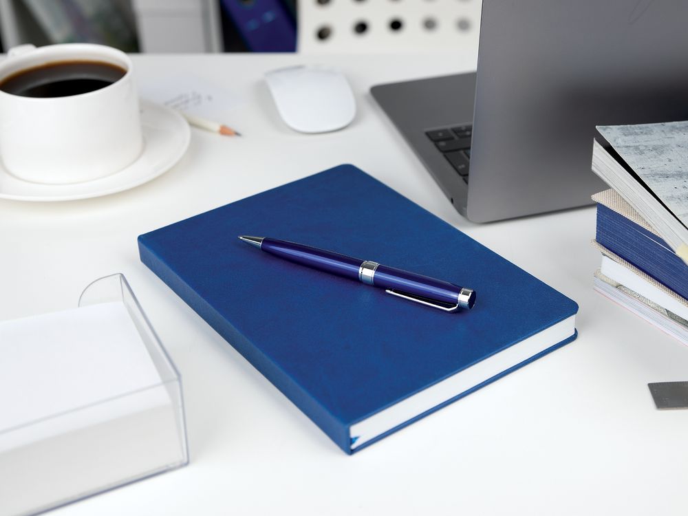 Ручка шариковая Broad Ring, глянцевая, черная-5