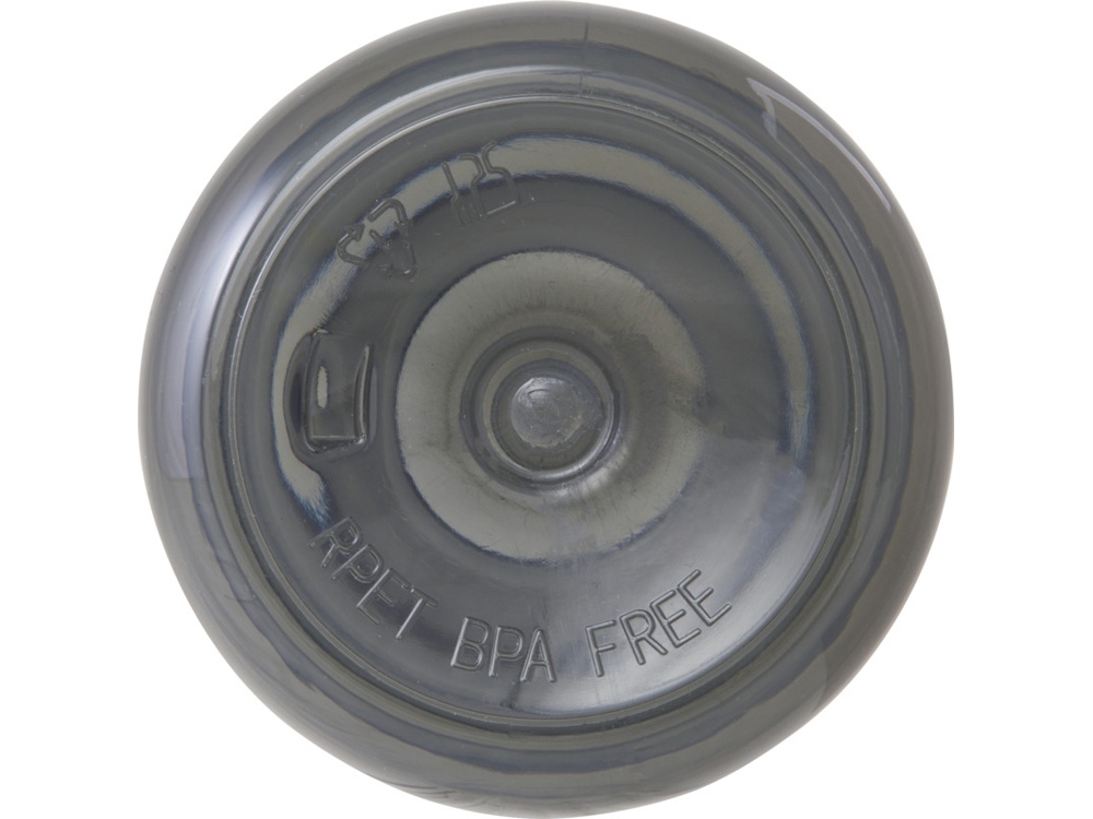 Бутылка для воды Ziggs из переработанной пластмассы объемом 950 мл - темно-серый-3