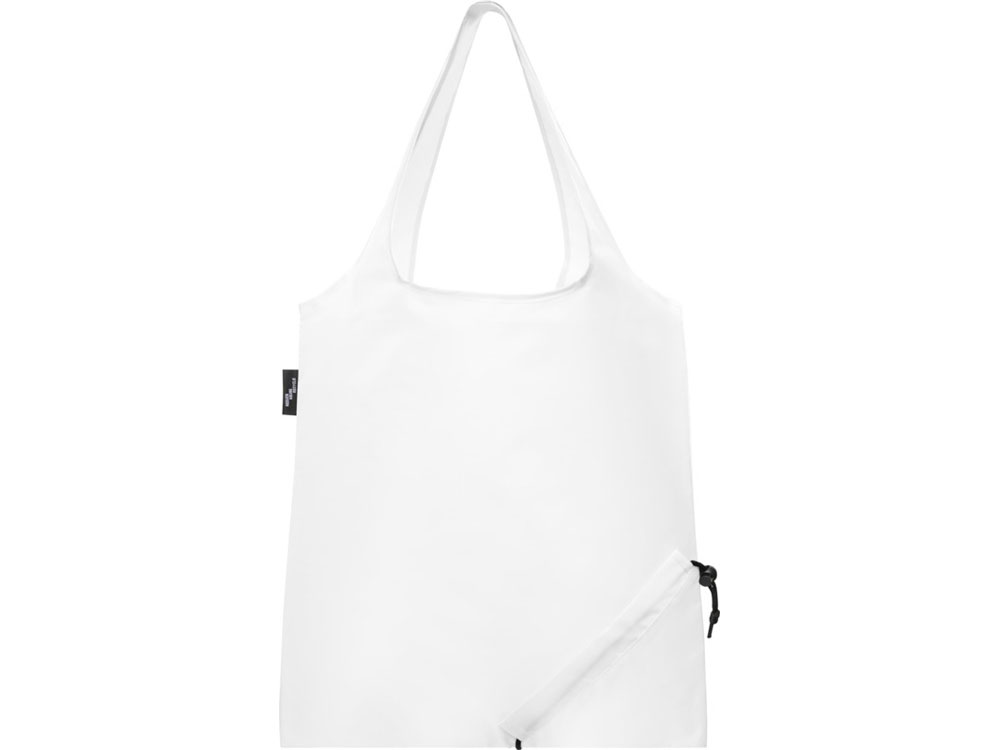 Складная эко-сумка Sabia из вторичного ПЭТ, белый-2