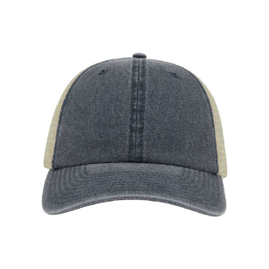 Бейсболка CASE, 6 клиньев, застежка на липучке, темно-синий-3