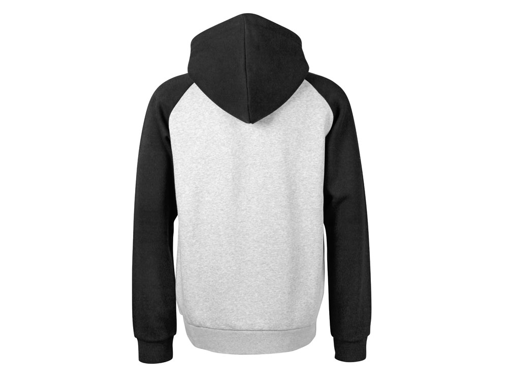 Толстовка с капюшоном Dublin мужская, черный/серый меланж-7
