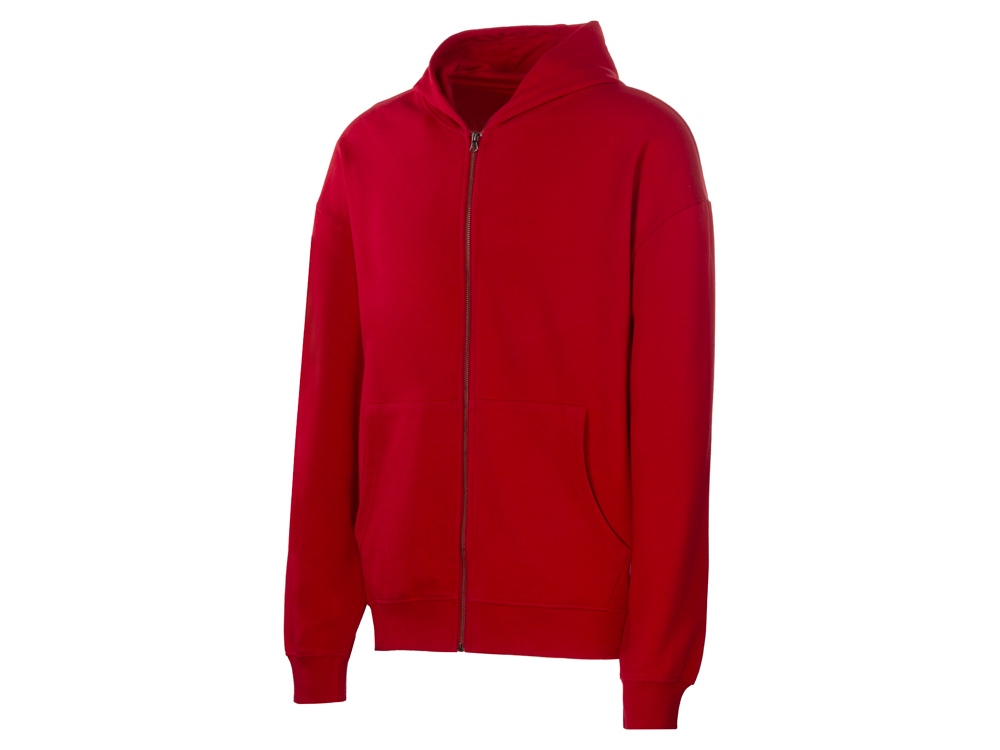Толстовка оверсайз с капюшоном на молнии Monaco, красный-9
