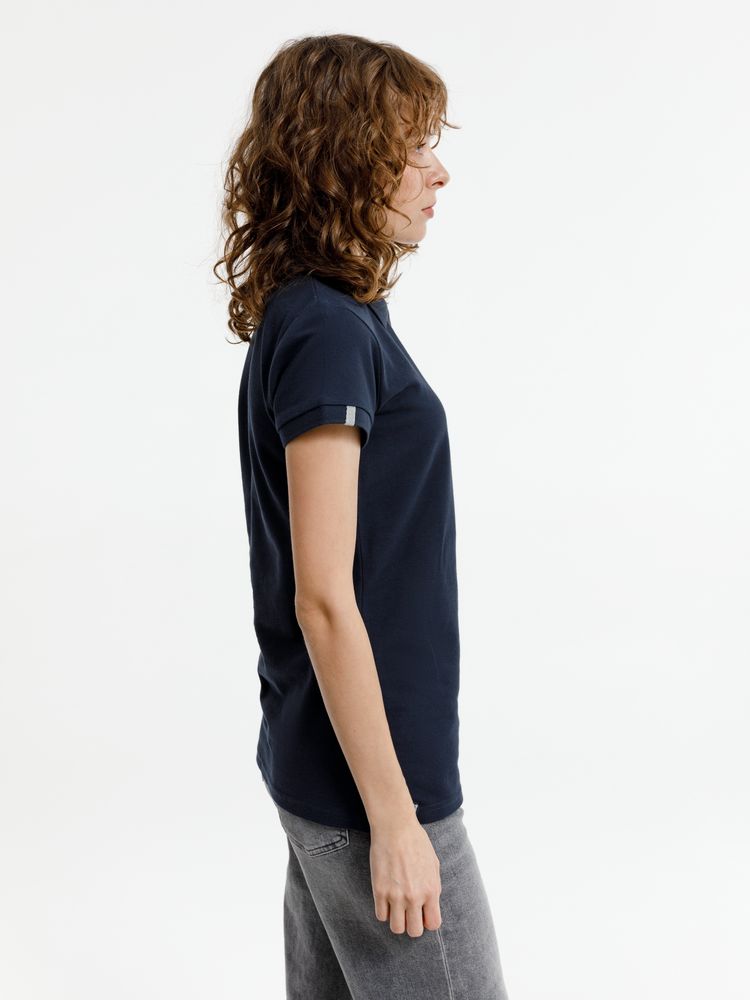 Рубашка поло женская Virma Premium Lady, темно-синяя-4