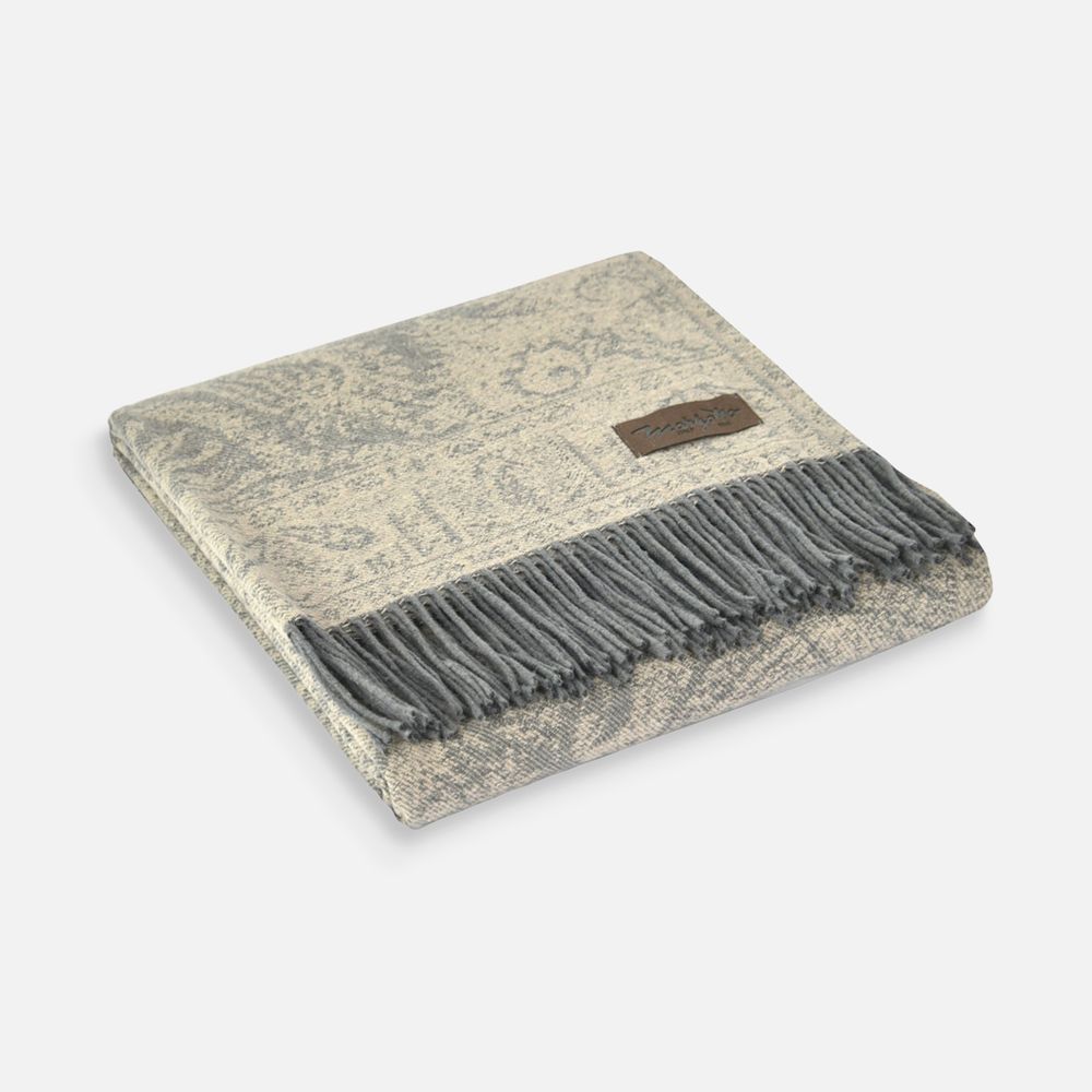 Плед Magnolia, коричневый-0