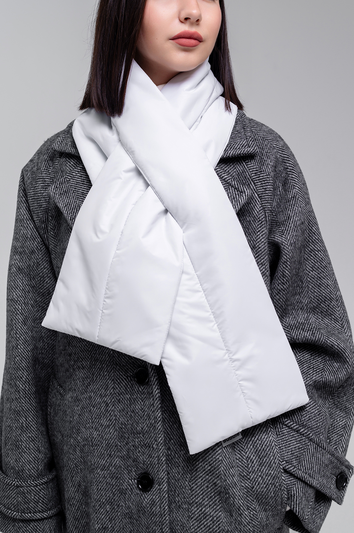 Шарф Bubble (белый)-4