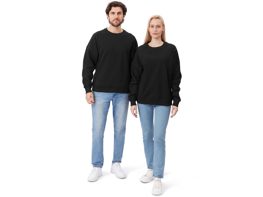 Свитшот оверсайз Paris, унисекс, черный-8