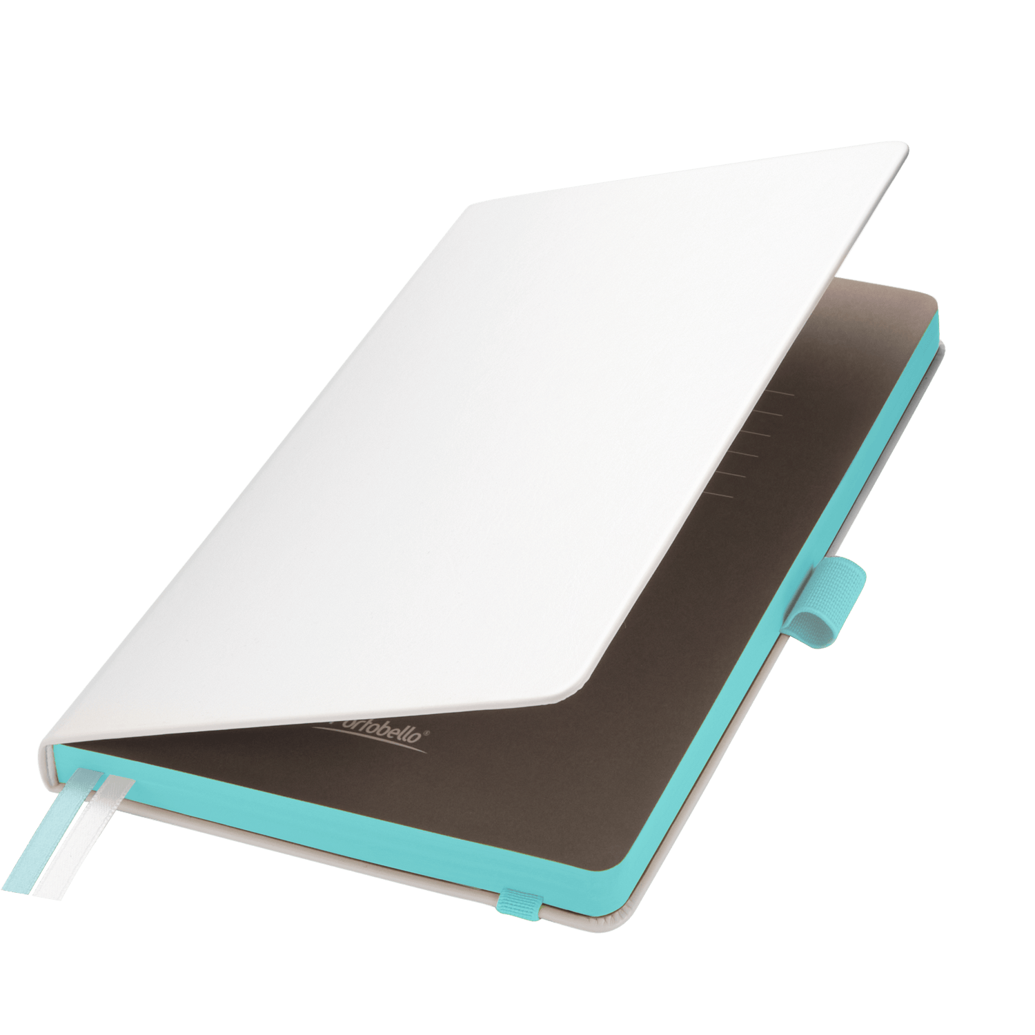 Ежедневник Арктик (Arctic) недатированный, белый/бирюзовый-1