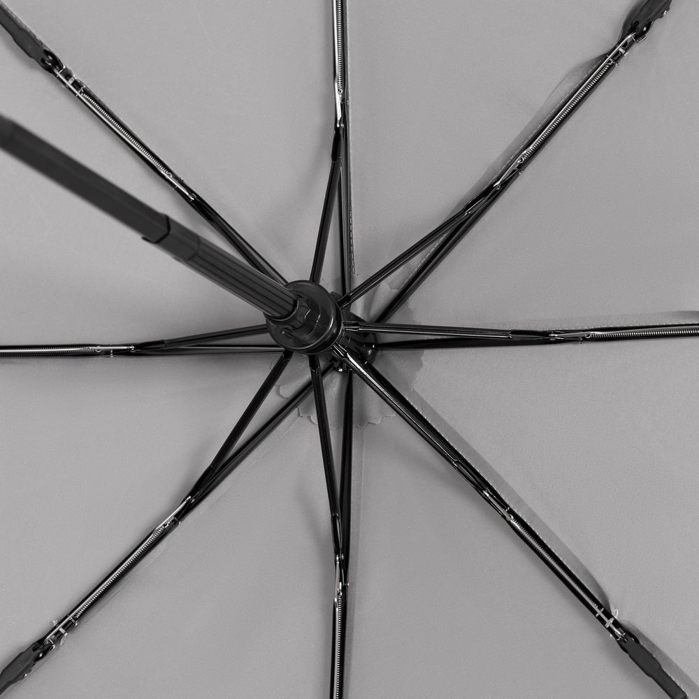 Зонт складной Hard Work с проявляющимся рисунком, серый-3