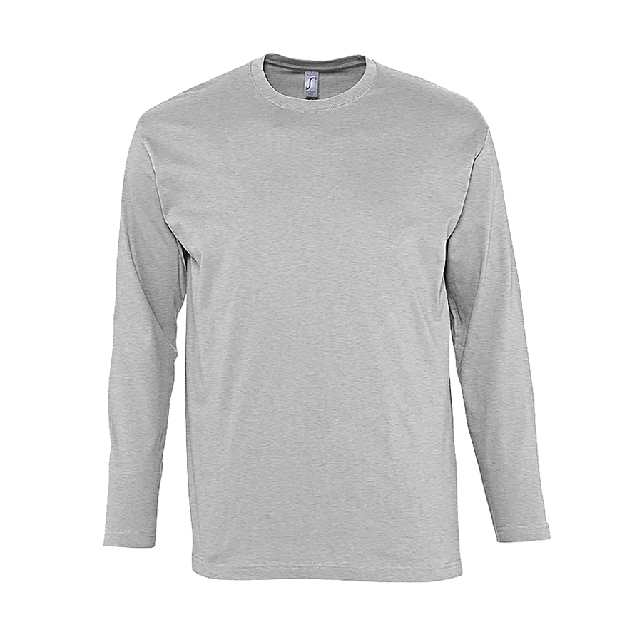 Футболка мужская с длинным рукавом MONARCH 150, серый меланж-0