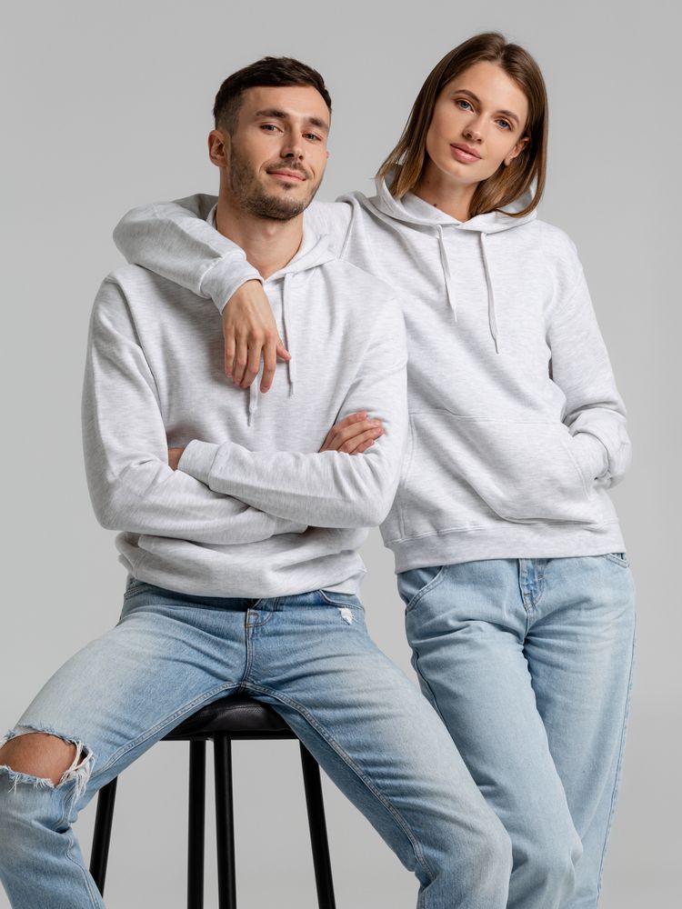 Толстовка с капюшоном Snake II светло-серый меланж-5