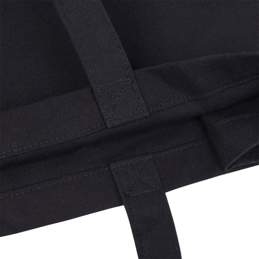 Большая сумка шоппер хлопковый MALL BIG 220, 42 x 45 x 14 см, длина ручек 64 х 2,5, черный-3