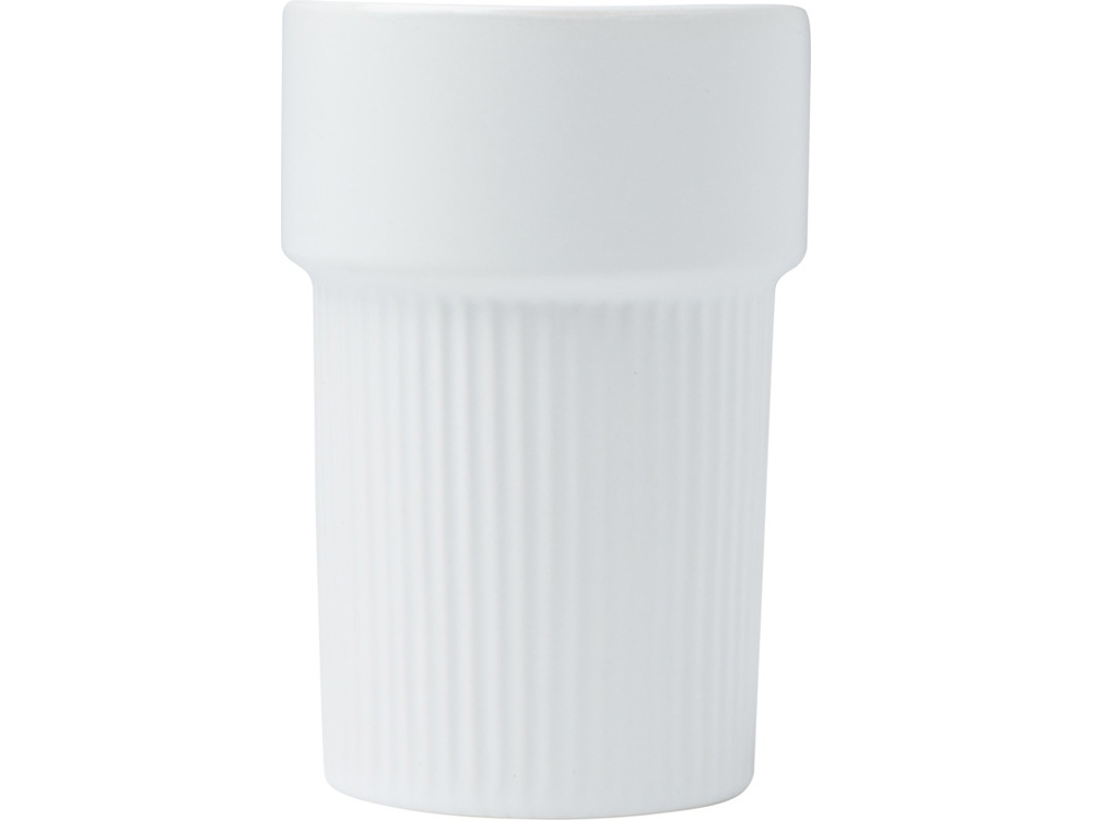 Fika стакан 340 мл с бамбуковым чехлом - Белый-1