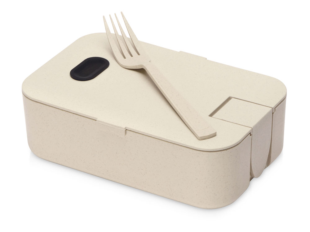 Подарочный набор с блокнотом, ручкой, ланчбоксом и бутылкой для воды Breaktime, синий-4