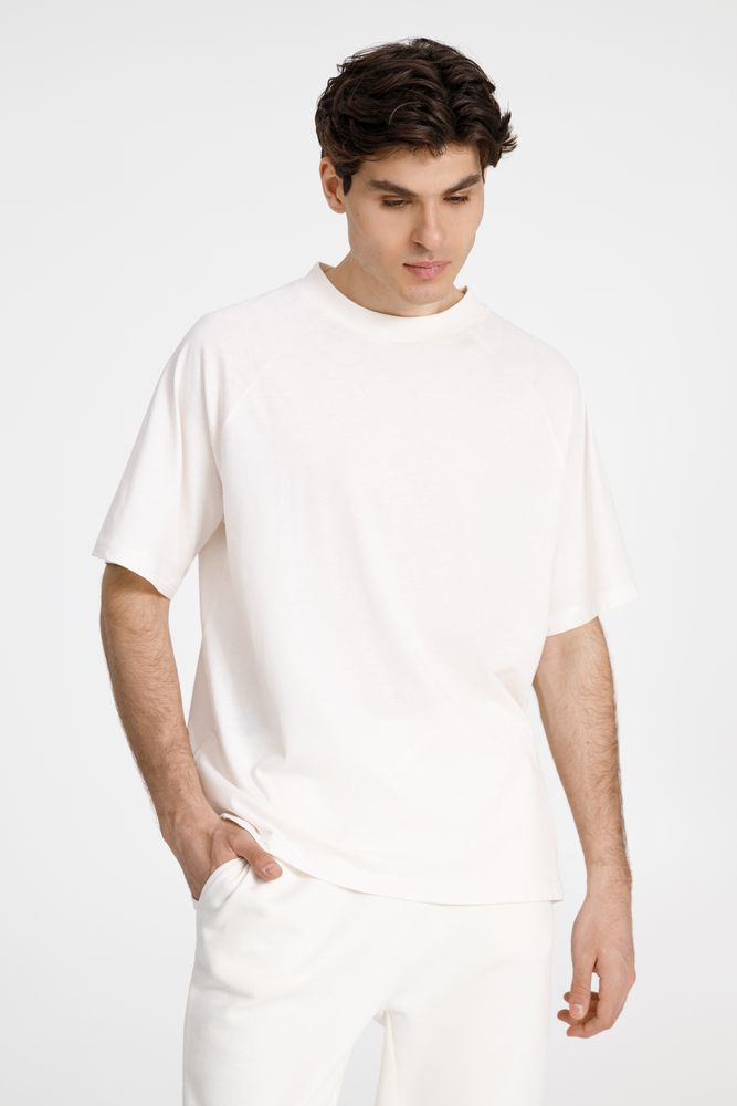 Футболка унисекс оверсайз T2, молочно-белая-2