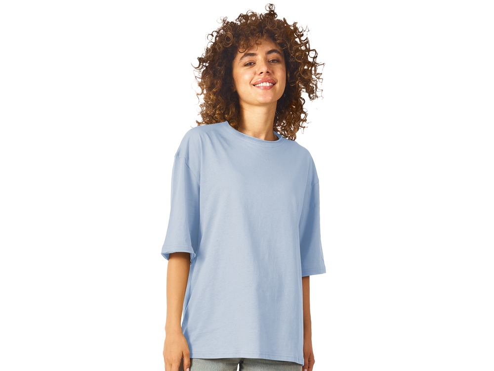 Футболка оверсайз Liyon унисекс, небесно-голубой-2