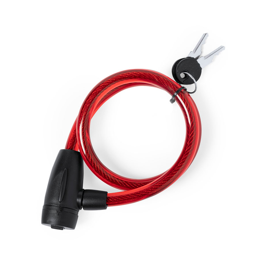 Велозамок с ключом TRIYO, красный-0