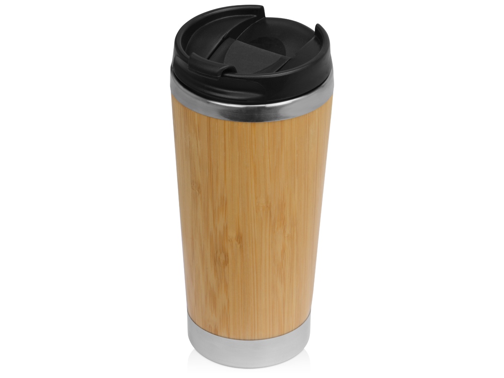 Термокружка Stem с бамбуковым корпусом-0