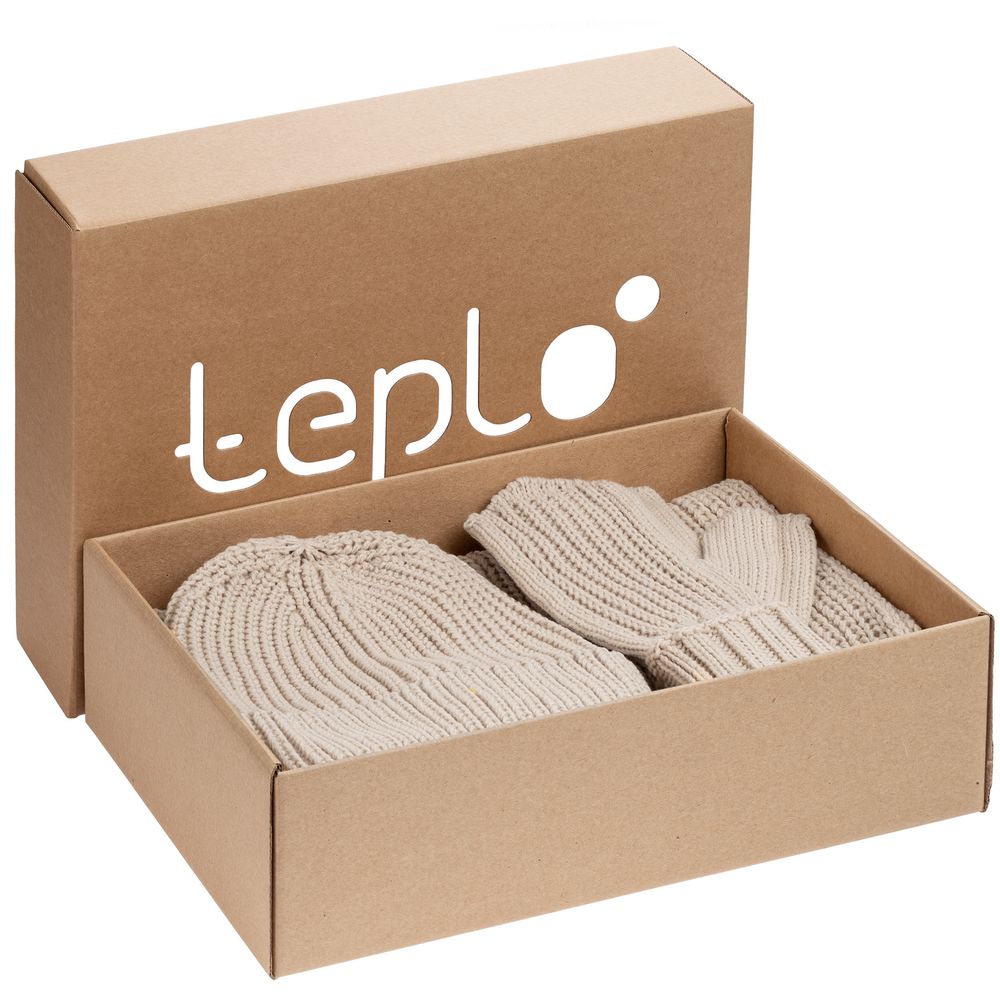 Набор Nordkyn Full Set с шарфом, бежевый-0