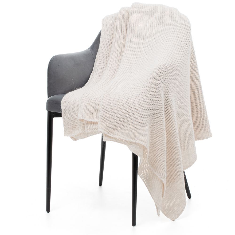 Плед Knitly, белый-1