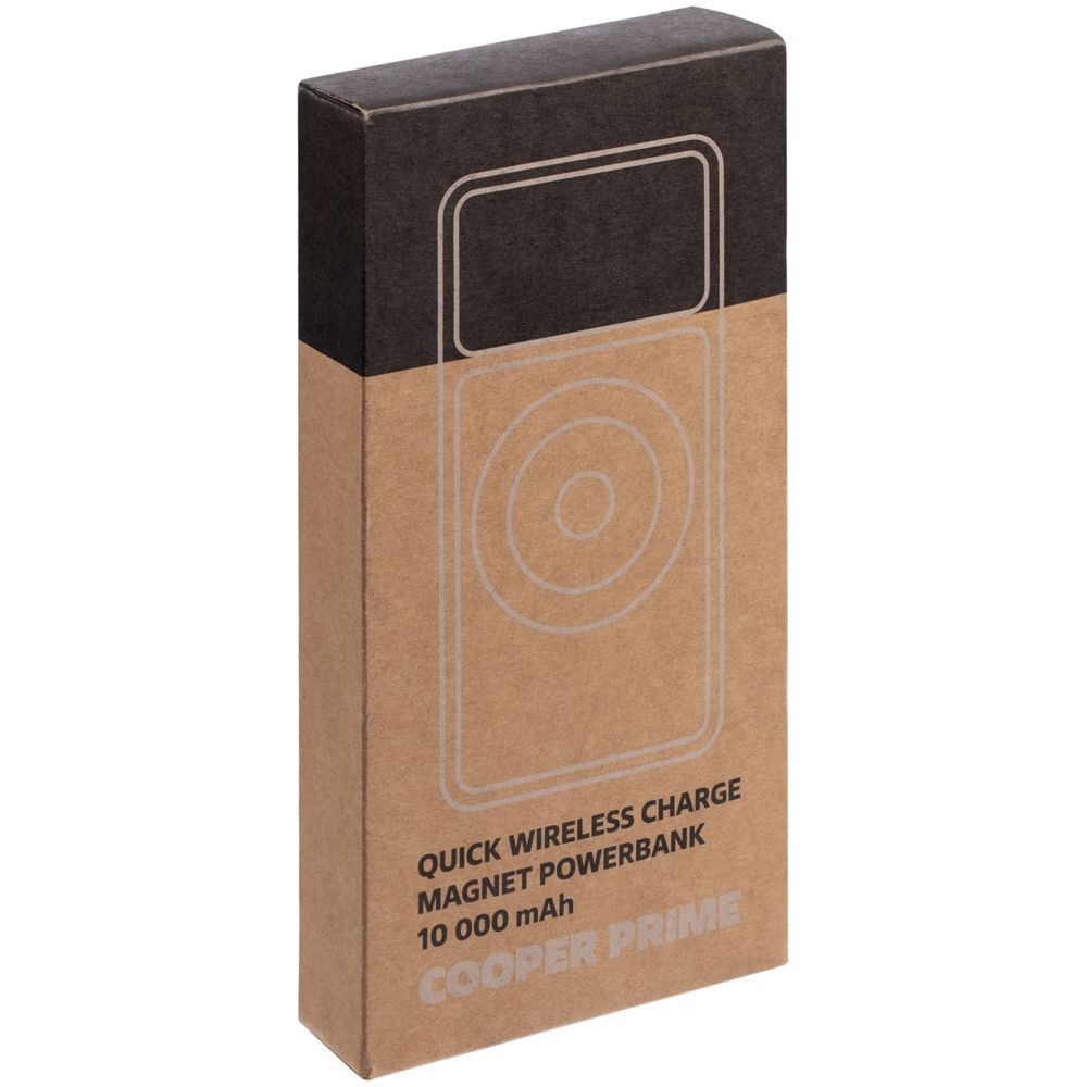 Магнитный беспроводной аккумулятор Cooper Prime 10000 мАч, темно-серый-5