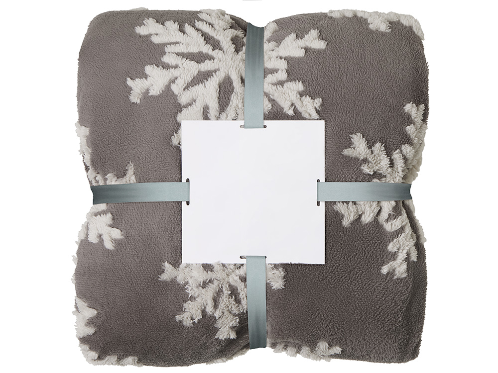 Плед Snowflake новогодний-11